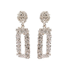 Load image into Gallery viewer, Vintage Inspired Jewel Encrusted Dangle Earrings (Available in Rose Gold, Gold and Silver)
